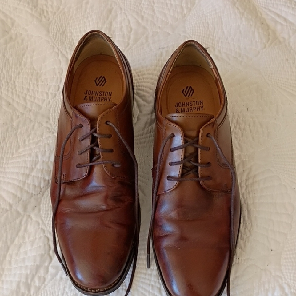 Johnston & Murphy Men's Lewis Plain Toe Dress Shoes